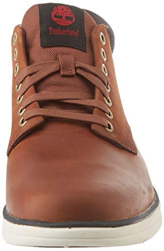 Timberland Bradstreet Leather Sensorflex, Botas Chukka para Hombre, Marrón MD Brown Full Grain, 42 EU