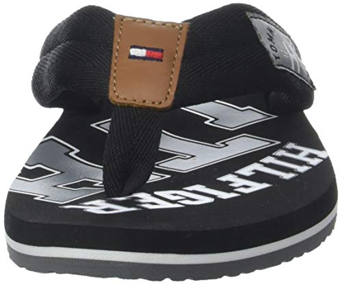 Tommy Hilfiger Essential TH Beach Sandal, Chanclas para Hombre, Negro (Black 990), 42 EU