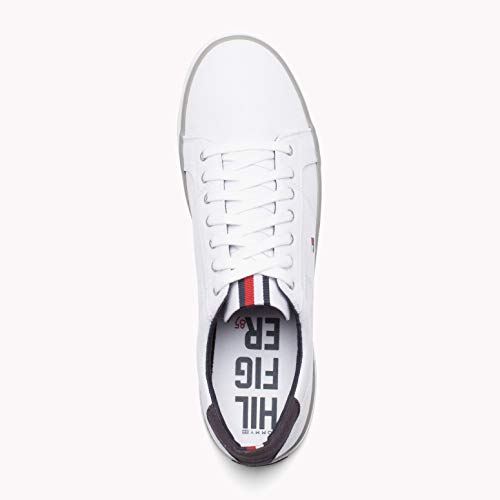 Tommy Hilfiger H2285ARLOW 1D, Zapatillas para Hombre, Blanco Bianco, 42 EU