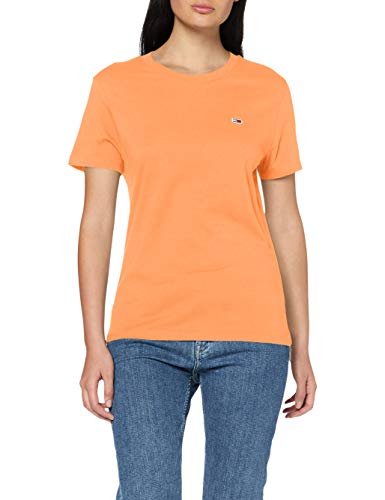 Tommy Hilfiger Tjw Tommy Classics tee Ropa Deportiva de Punto, Naranja (Melon Orange Sc1), 32 (Talla del Fabricante: XX-Small) para Mujer