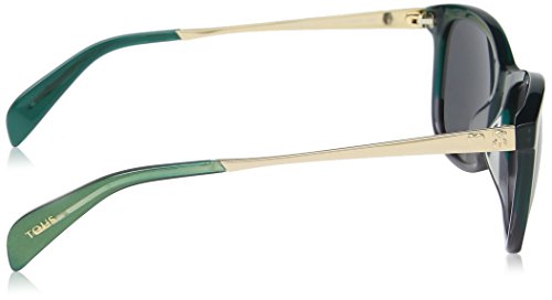 TOUS STO918-540GRG Gafas de sol, Shiny Dark Green, 54 para Mujer