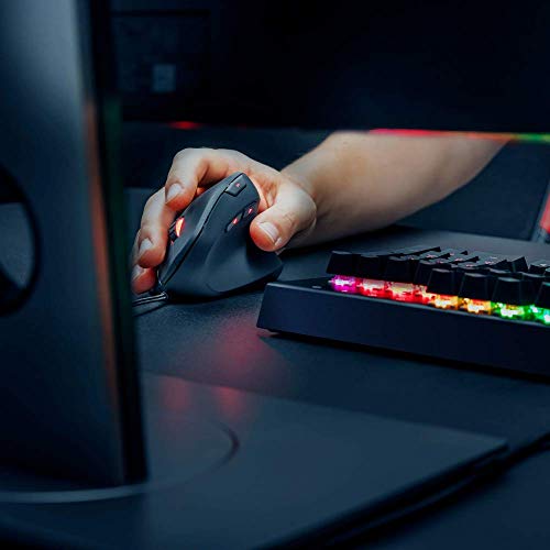 Trust Gaming GXT 144 Rexx - Ratón Vertical RGB para Gaming, Color Negro