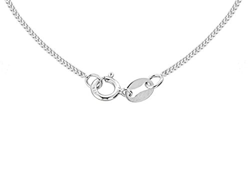 Tuscany Silver Collar con colgante de mujer con plata de ley (925/1000), letra M, 46 cm