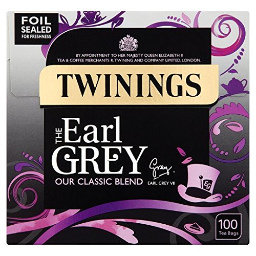 Twinings Earl Grey - Bolsas de té (250 g), color gris