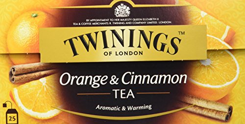 Twinings Of London Té Orange & Cinnamon - 4 Paquete de 25 Bolsitas