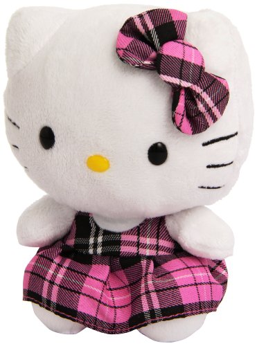 TY 40819 - Hello Kitty con vestido rosa de estilo escocés [Importado de Alemania]