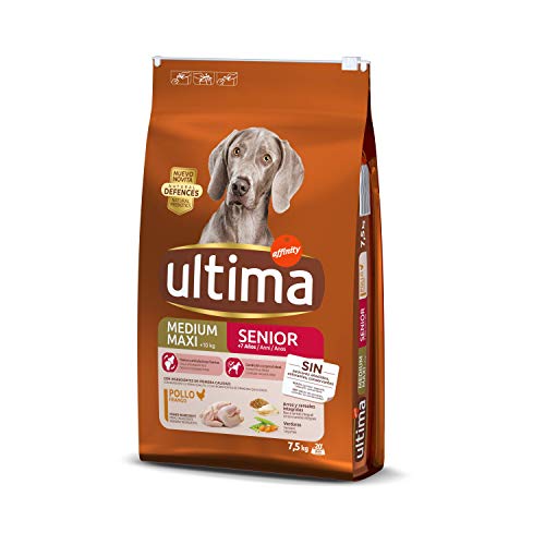 Ultima Pienso para Perros Medium-Maxi Senior de +7 Años con Pollo - 7500 gr