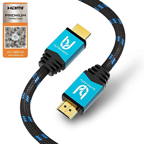 Ultra HDTV Premium – 2m 4K Cable HDMI 2.0b | 4K/60Hz (sin interferencias), HDR, 3D, ARC, Ethernet