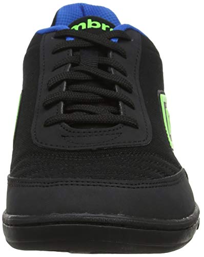 Umbro Futsal Street V, Zapatillas de fútbol Sala para Hombre, Negro (Black/Green Gecko/Electric Blue FCH), 41 EU