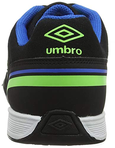 Umbro Futsal Street V, Zapatillas de fútbol Sala para Hombre, Negro (Black/Green Gecko/Electric Blue FCH), 41 EU