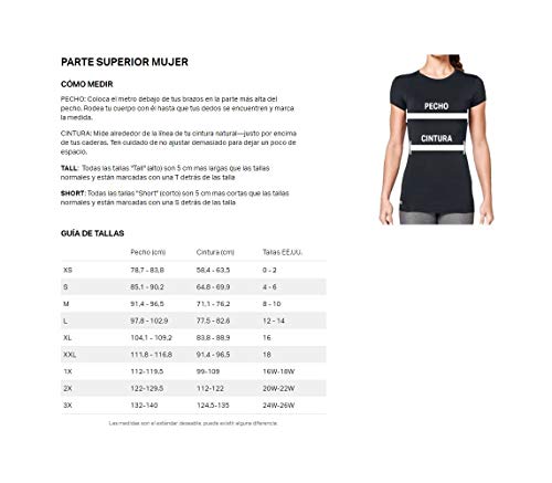 Under Armour UA Streaker 2.0 Camiseta, Mujer, Negro (Black/Black/Reflective 001), M