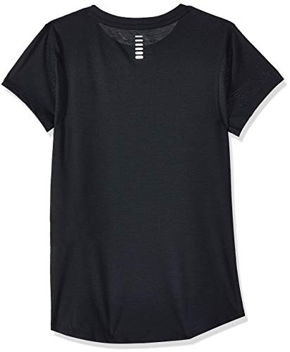 Under Armour UA Streaker 2.0 Camiseta, Mujer, Negro (Black/Black/Reflective 001), M