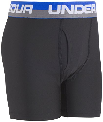 Under Armour Under Armour Big Boys '2 Pack Performance Boxer Briefs, Ultra Blue / Black, YXS