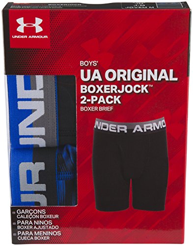 Under Armour Under Armour Big Boys '2 Pack Performance Boxer Briefs, Ultra Blue / Black, YXS