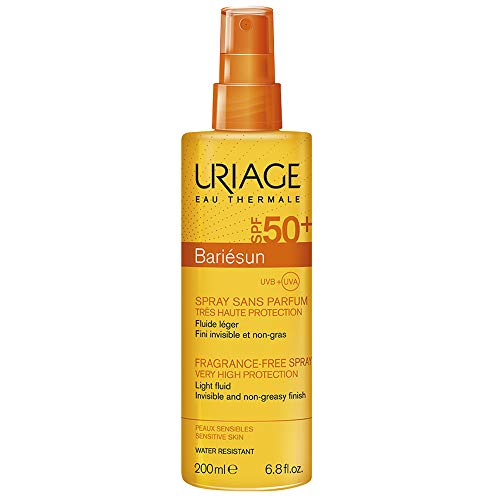 Uriage Bariesun Spray sin fragancia 200 ml SPF 50 + piel sensible – sin aceite