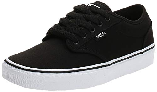 Vans Atwood, Zapatillas para Hombre, Negro (Black/White Canvas 187), 49 EU