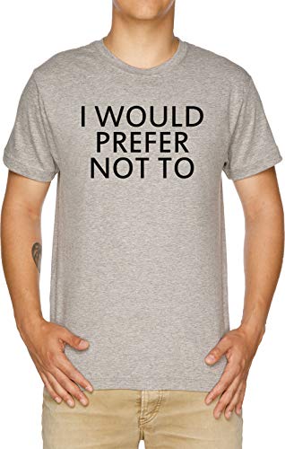 Vendax I Would Prefer Not To Camiseta Hombre Gris
