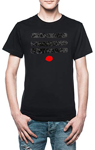 Vendax Shiva Rayas Camiseta Hombre Negro