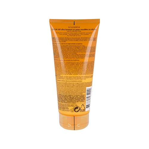 VICHY Idéal Soleil - Leche de gel para piel húmeda o seca SPF 30, 200 ml