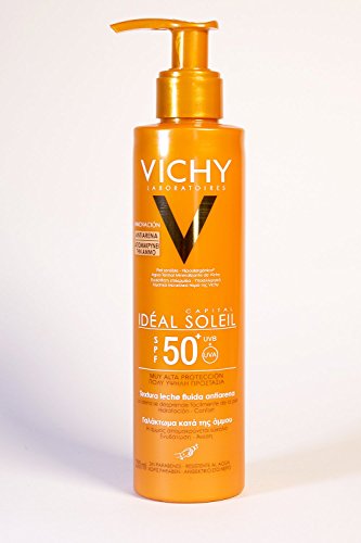 Vichy Idéal Soleil Leche Fluida Antiarena SPF50, 200ml+REGALO After Sun, 100ml