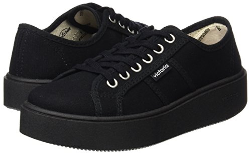 Victoria Basket Lona Piso Negro, Zapatillas Unisex Adulto, Negro, 37