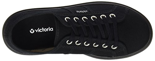 Victoria Basket Lona Piso Negro, Zapatillas Unisex Adulto, Negro, 37