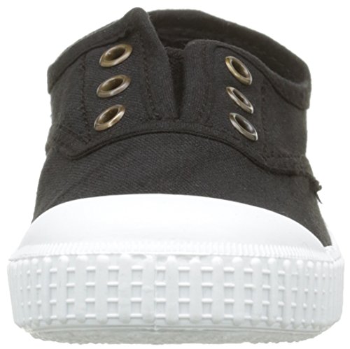 Victoria Inglesa Lona Tintada Punt. - Zapatillas Unisex Niños, Negro (Noir (10 Negro)), 27 EU