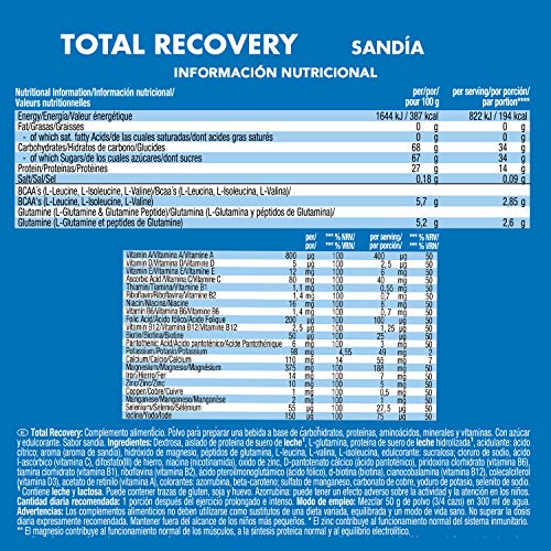 VICTORY ENDURANCE Total Recovery, Maximiza la recuperación después del entrenamiento, Enriquecido con electrolitos y vitaminas, Sabor Sandía (1250 g)