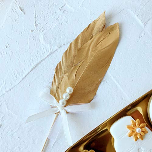 Vidillo Plumas de Ganso, 40 pcs Oro Natural Plumas de Gallo Manualidades Decoración para Disfraces Hats, Hogar Bricolaje, Ropa Casa Fiesta (Accesorio de Disfraz) (Feathers J)