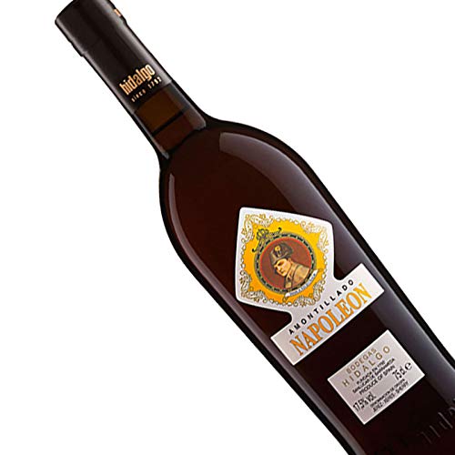 Vino Amontillado Napoleon de 75 cl - D.O. Jerez - Bodegas Hidalgo La Gitana (Pack de 3 botellas)