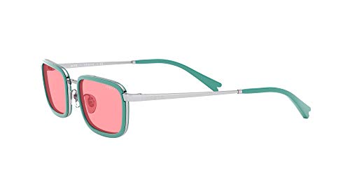 Vogue Millie Bobby Brown X Eyewear Collection Lentes oscuros, Plateado/Rosado, 57 para Mujer