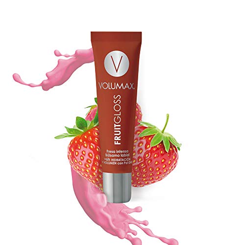 VOLUMAX FRUITGLOSS. Labios Hidratados.Volumen y Brillo. Sabor Fresa Intensa