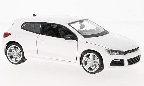 VW Scirocco III R, Blanco, 0 , Coche a Escala, Modelo a Escala, Bburago 1:24