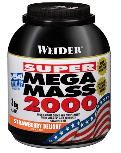 Weider Mega Mass 2000 Fresa - 3000 gr