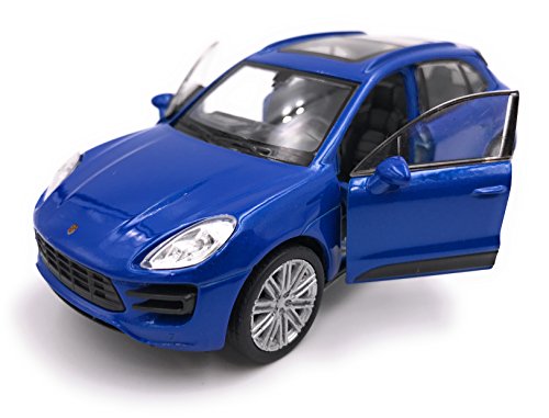 Welly Producto de Licencia de automóvil Modelo SUV Porsche Macan 1: 34-1: 39 Azul