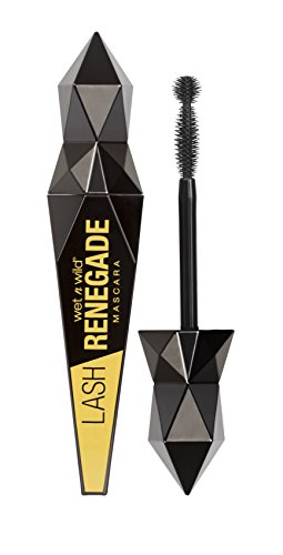 Wet n Wild - Lash Renegade Mascara - Máscara de Pestañas Negra con Cepillo con Fibras Incorporadas para Aumentar la Longitud de las Pestañas - Fórmula Suave y Envolvente - Brazen Black - 1 Unidad