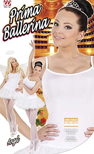 WIDMANN - Disfraz de Prima ballerina para mujeres, color blanco, talla S (76401)