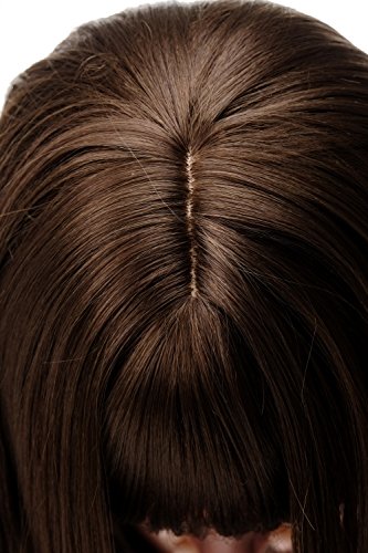 WIG ME UP- peluca de mujer pelo liso color castaño medio dorado flequillo aprox. 55 cm de longitud 3280-10