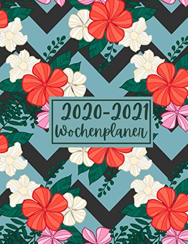 Wochenplaner 2020 2021: 1 Oktober 2020 bis 31 Dezember 2021 | 15 Monate | A4 Timer Deutsch | Terminkalender | Terminplaner 2020/2021 Jahresplaner | farbenfroh floral