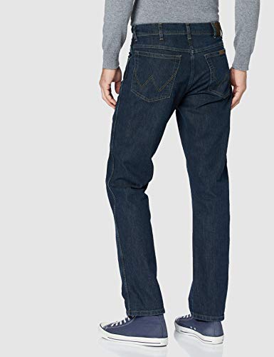 Wrangler Regular Fit Straight Leg Vaqueros, Azul (Azule), 33W / 30L para Hombre