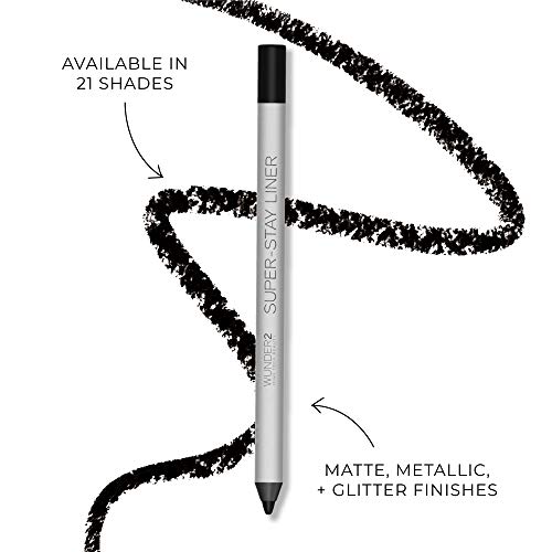 Wunder2 super-stay liners Lápices Eyeliner para un Look de Ojos Waterproof y Colorido, Color Essential Bordeaux