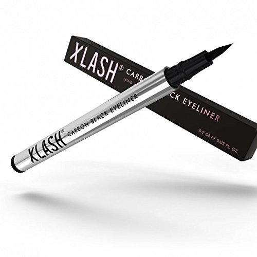 Xlash Delineador de ojos impermeable sin manchas de carbono negro