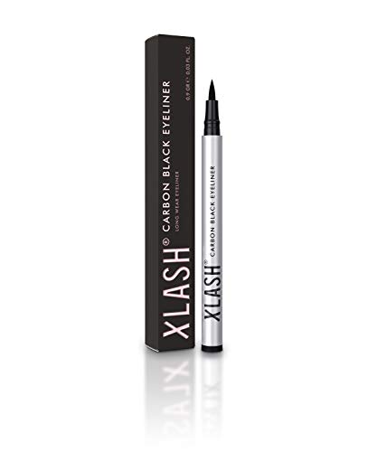 Xlash Delineador de ojos impermeable sin manchas de carbono negro