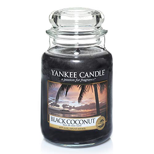 Yankee Candle vela en tarro grande, Coco negro