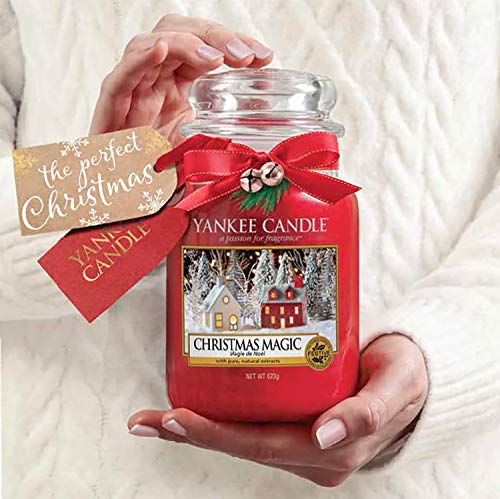 Yankee Candle Vela en un Vaso Doze, la víspera de Navidad, Rojo, Frasco Grande