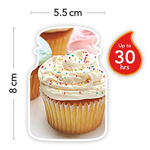 Yankee Candle Vela pequeña aromática en Tarro a Vainilla Cupcake, Cristal, Amarillo, Frasco