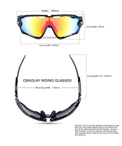 YiWu Gafas de Sol 9270 Gafas Antideslizantes antivaho polarizadas para Exteriores de Cinco Piezas Jawbreaker Goggles (Color : 5)