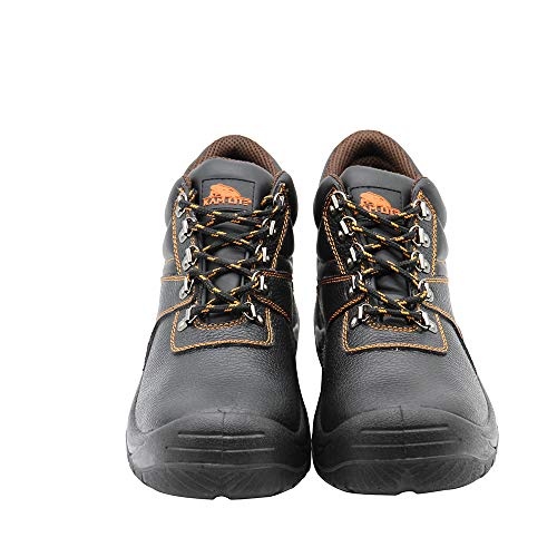 Zapatos de Seguridad para Hombres Botas de Trabajo con Punta de Acero Zapatos de Trabajo Impermeables Antideslizantes Botas de Seguridad para construcción al Aire Libre