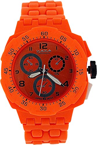 ZAZA London PL342 Orange - Reloj, Correa de plástico Color Naranja