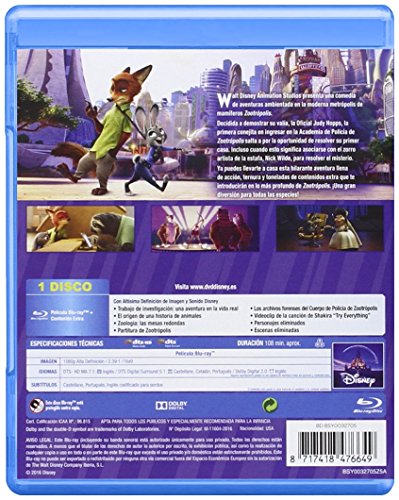 Zootrópolis [Blu-ray]